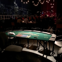 Black Jack bord lige inden event